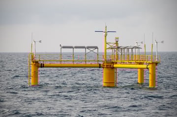 Using Motion Sensors to select the best sites for offshore wind farms