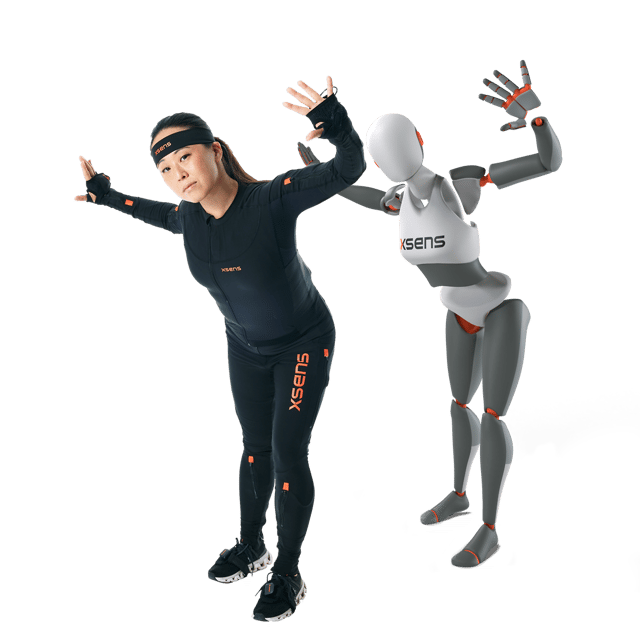 Mocap model doing pose with Xsens Avatar