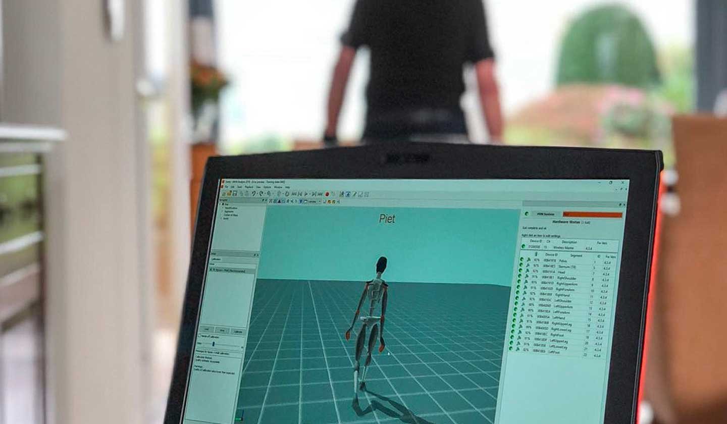 patient having walk patterns analyzed